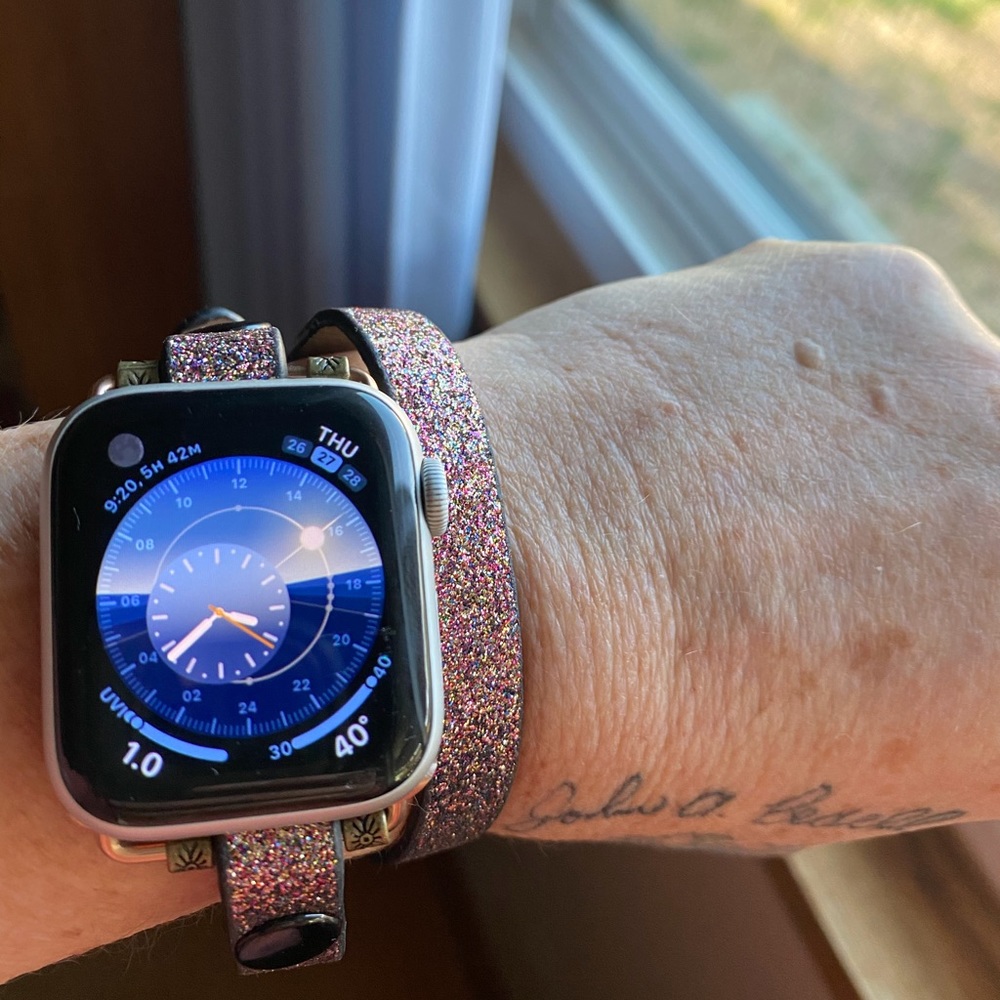 Double wrap watch band for iWatch 38/40 mm